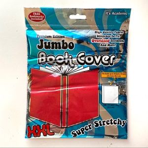 5 for $15🔥 Oversized Stretchy Fabric Jumbo Book Cover XXL & Bookmark Set  📚